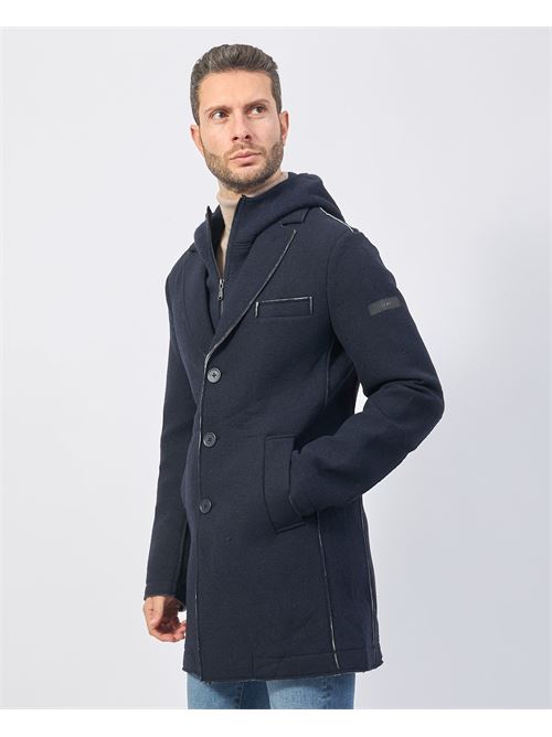 Manteau homme Yes Zee en laine mélangée YES ZEE | O827-QK000710